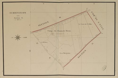 Subdivision de la section E, feuille 2.