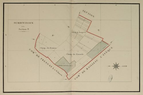 Subdivision de la section F, feuille 2.
