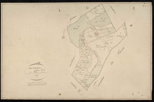 Section C, le Parc, en une feuille / Terminée par Monsieur Teurreau, Géomètre de 1ère classe.