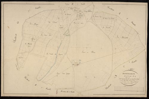 Section H, Fouville et la Goupillière, feuille 1.