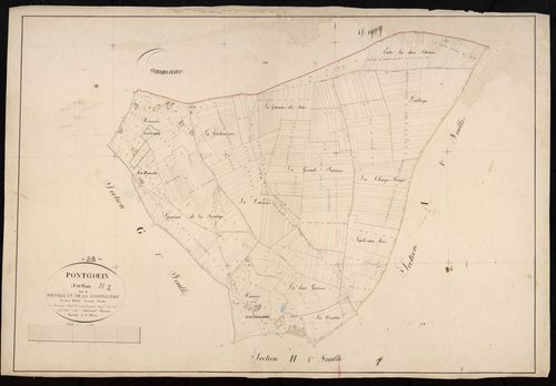 Section H, Fouville et la Goupillière, feuille 2.