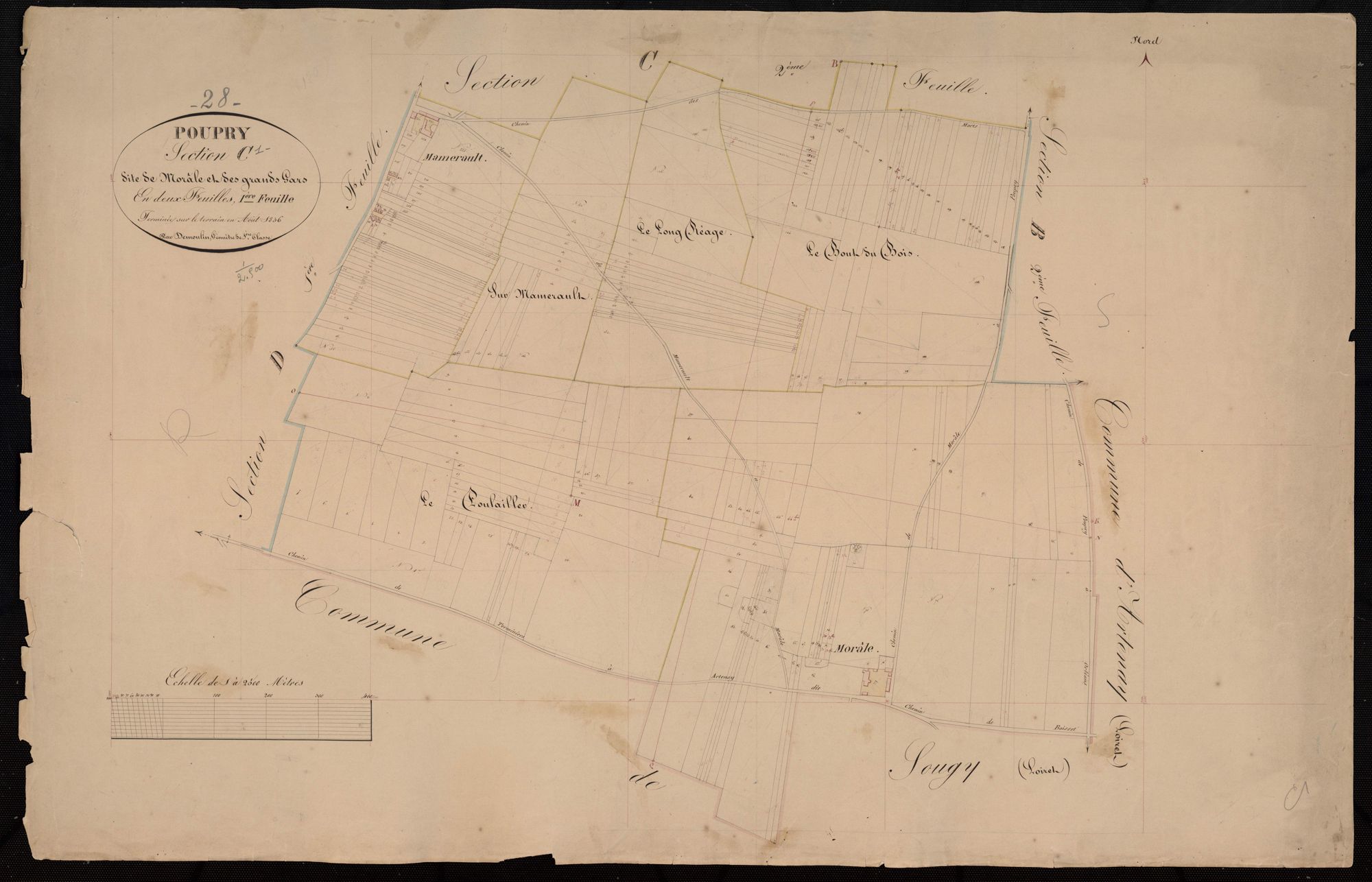 Section C, Morâle et les Grands Gars, feuille 1.