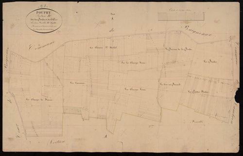 Section A, les Bordes et les Grands Prés, feuille 1.