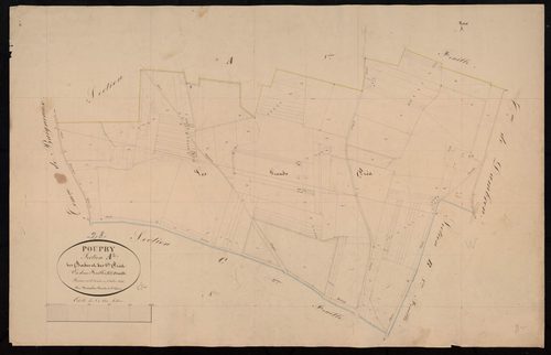 Section A, les Bordes et les Grands Prés, feuille 2.