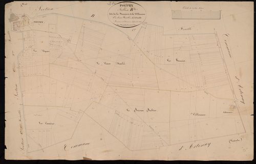 Section B, la Dauneuse et Villeneuve, feuille 2.