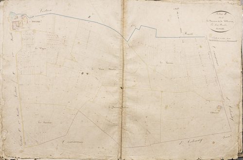 Section B, la Dauneuse et Villeneuve, feuille 2.