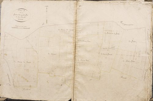 Section A, les Bordes et les Grands Prés, feuille 1.