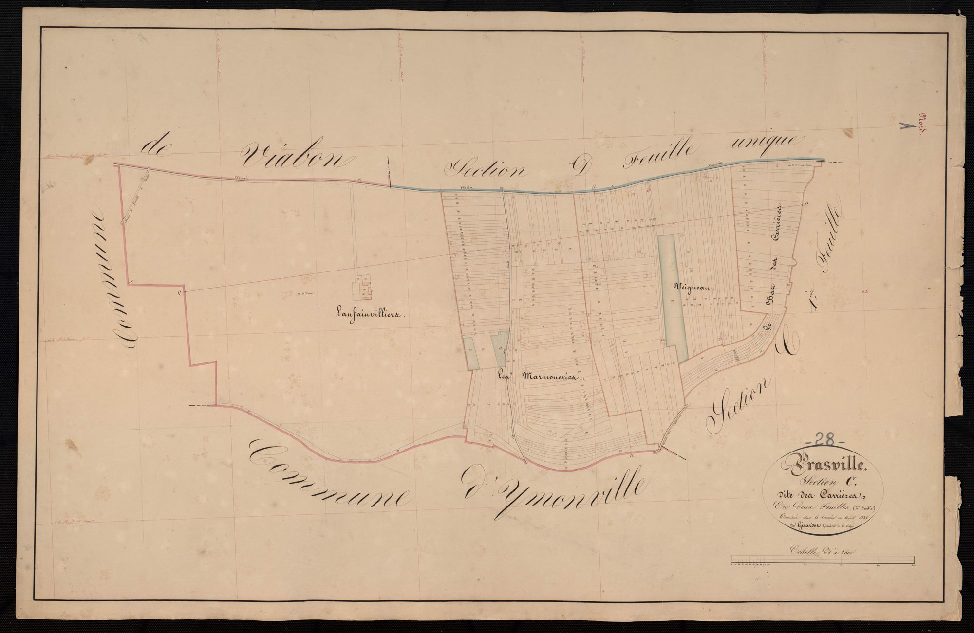 Section C, les Carrières, feuille 2.