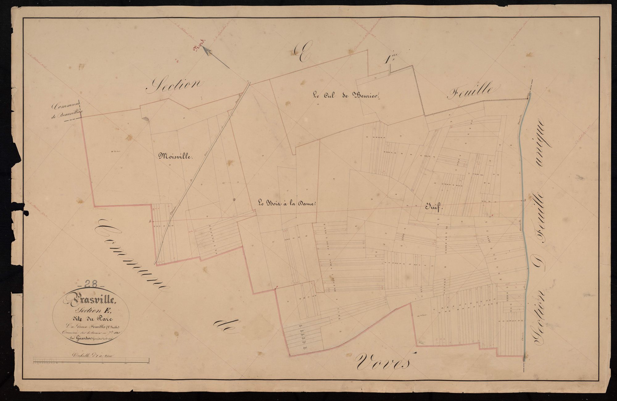 Section E, le Parc, feuille 2.