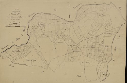 Section A, Villeneuve et les Vallées, feuille 2.
