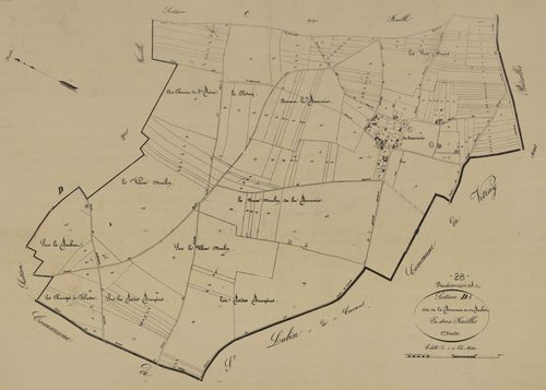 Section D, la Bouverie et le Béchet, feuille 1.