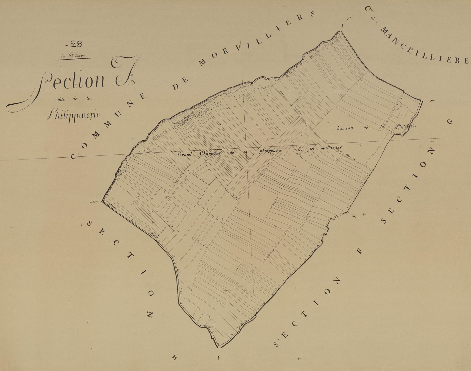 Section A, la Philippinerie, en une feuille.