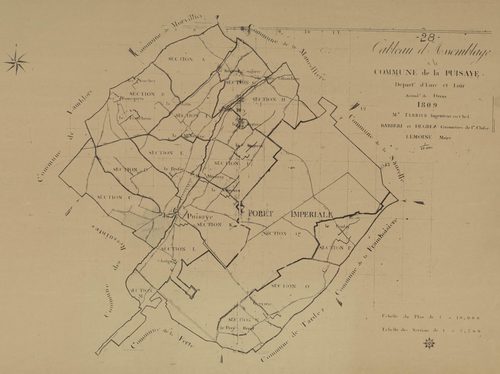 Tableau d'assemblage du plan d'assemblage.