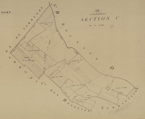 Section C, le Bécaille, en une feuille.