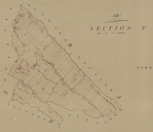 Section F, la Milotière, en une feuille.