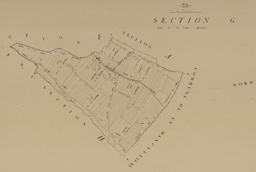 Section G, la Haute Gibondière, en une feuille.