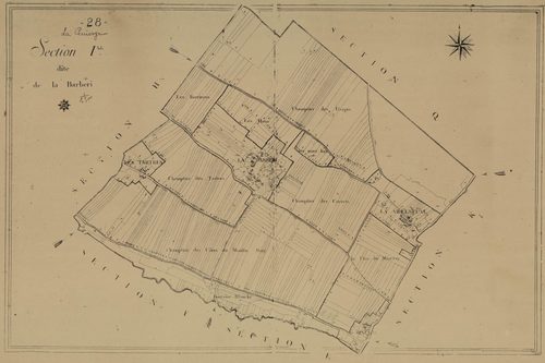 Section I, la Barberi, en une feuille.