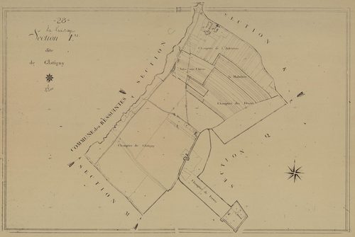 Section L, Glatigny, en une feuille.