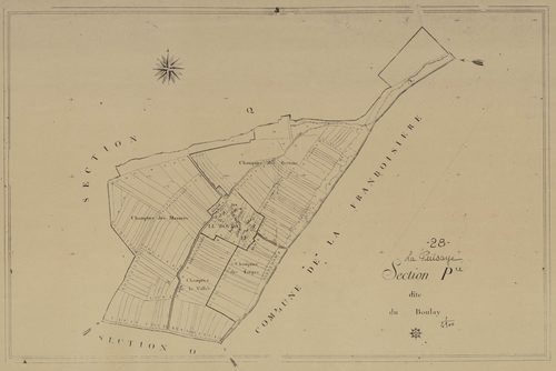 Section P, le Boulay, en une feuille.