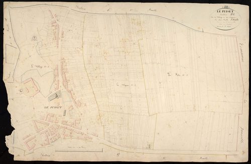 Section B, le Village et les Vignes, feuille 1.