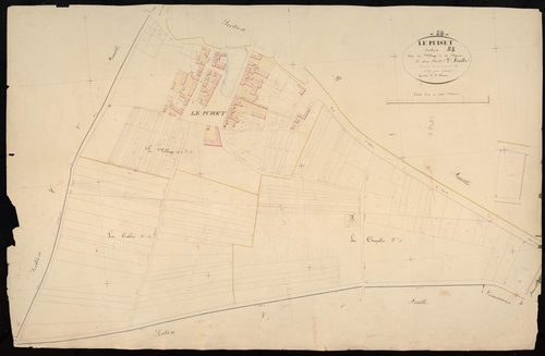 Section B, le Village et les Vignes, feuille 2.