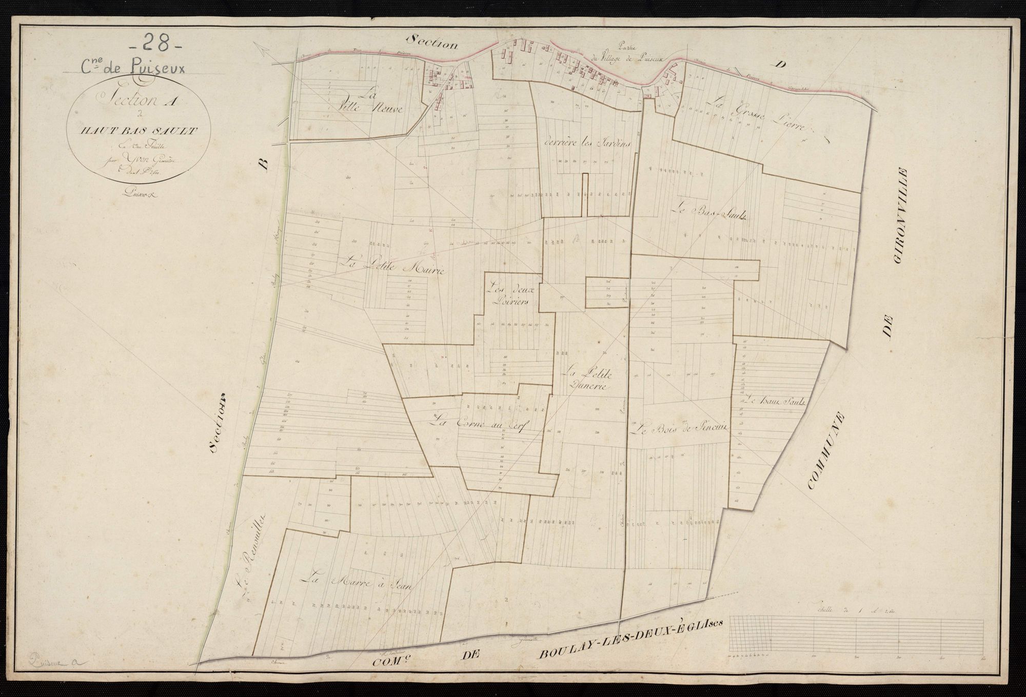 Section A, Haut Bas Sault, en une feuille.