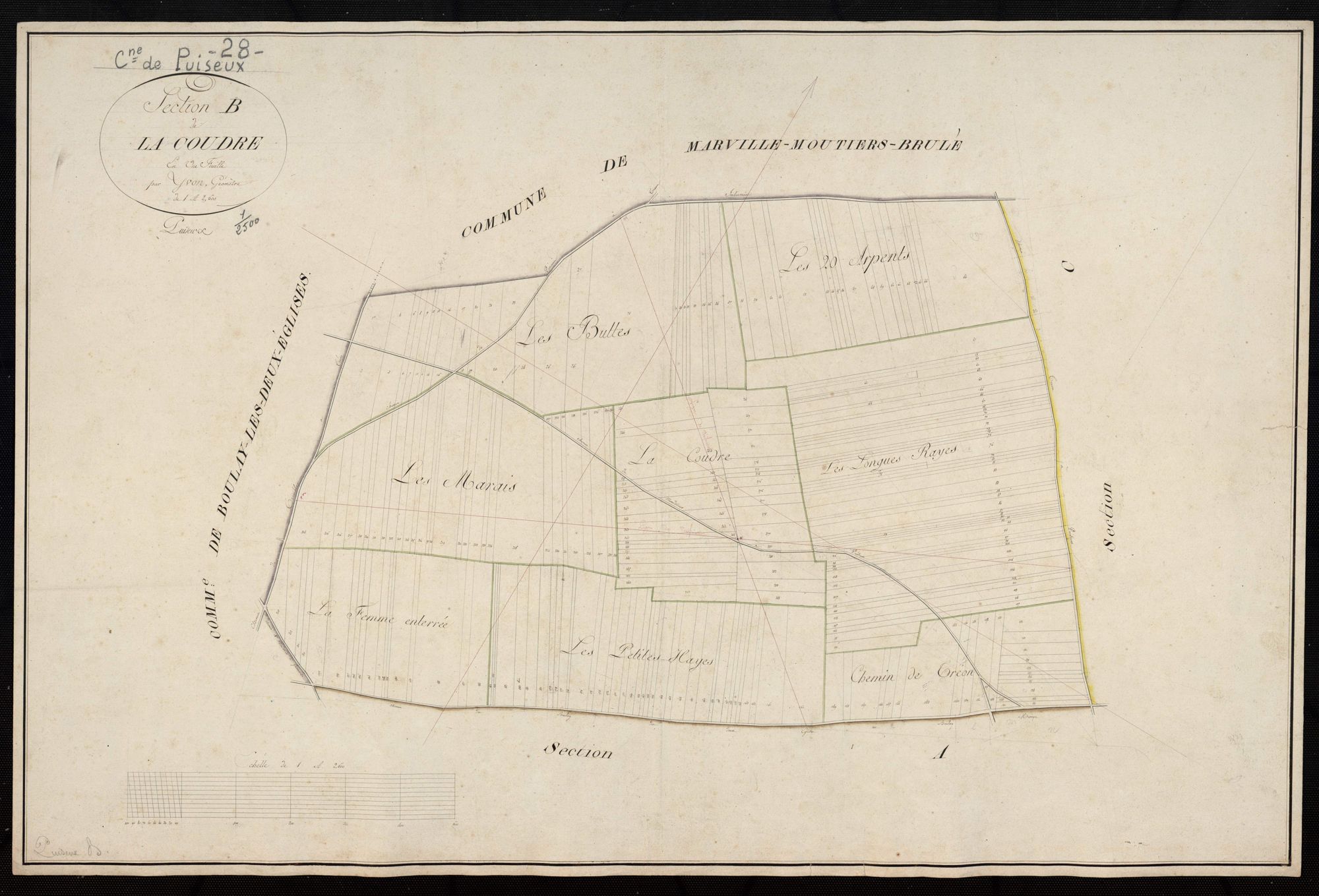 Section B, la Coudre, en une feuille.