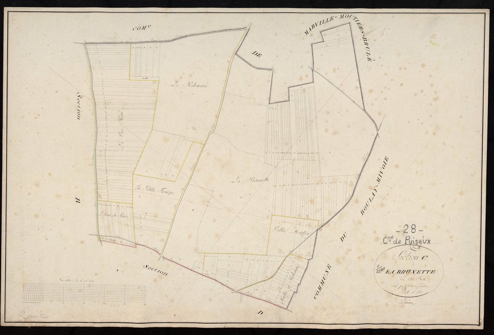 Section C, la Brunette, en une feuille.