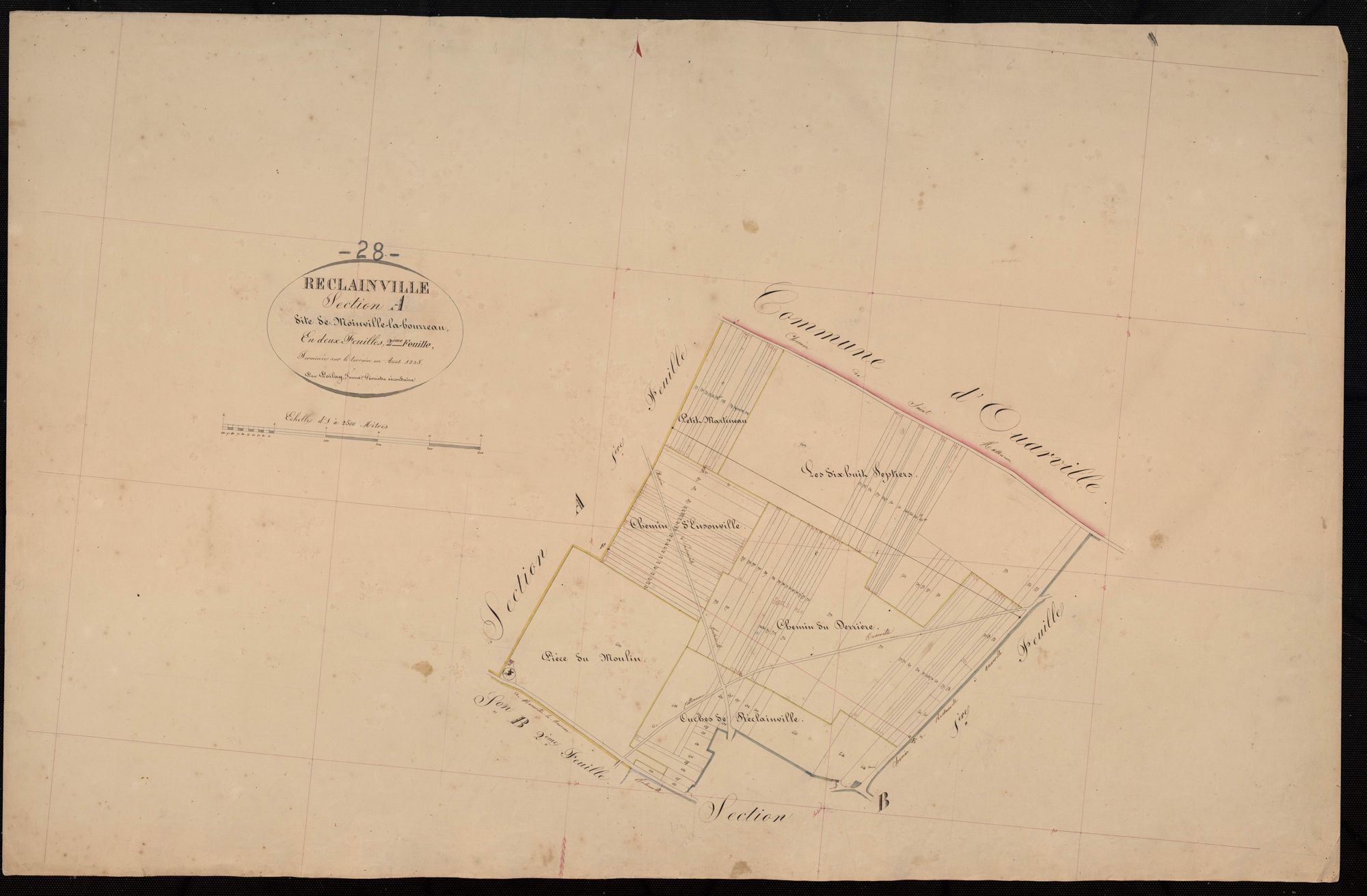 Section A, Moinville-la-Bourreau, feuille 2.