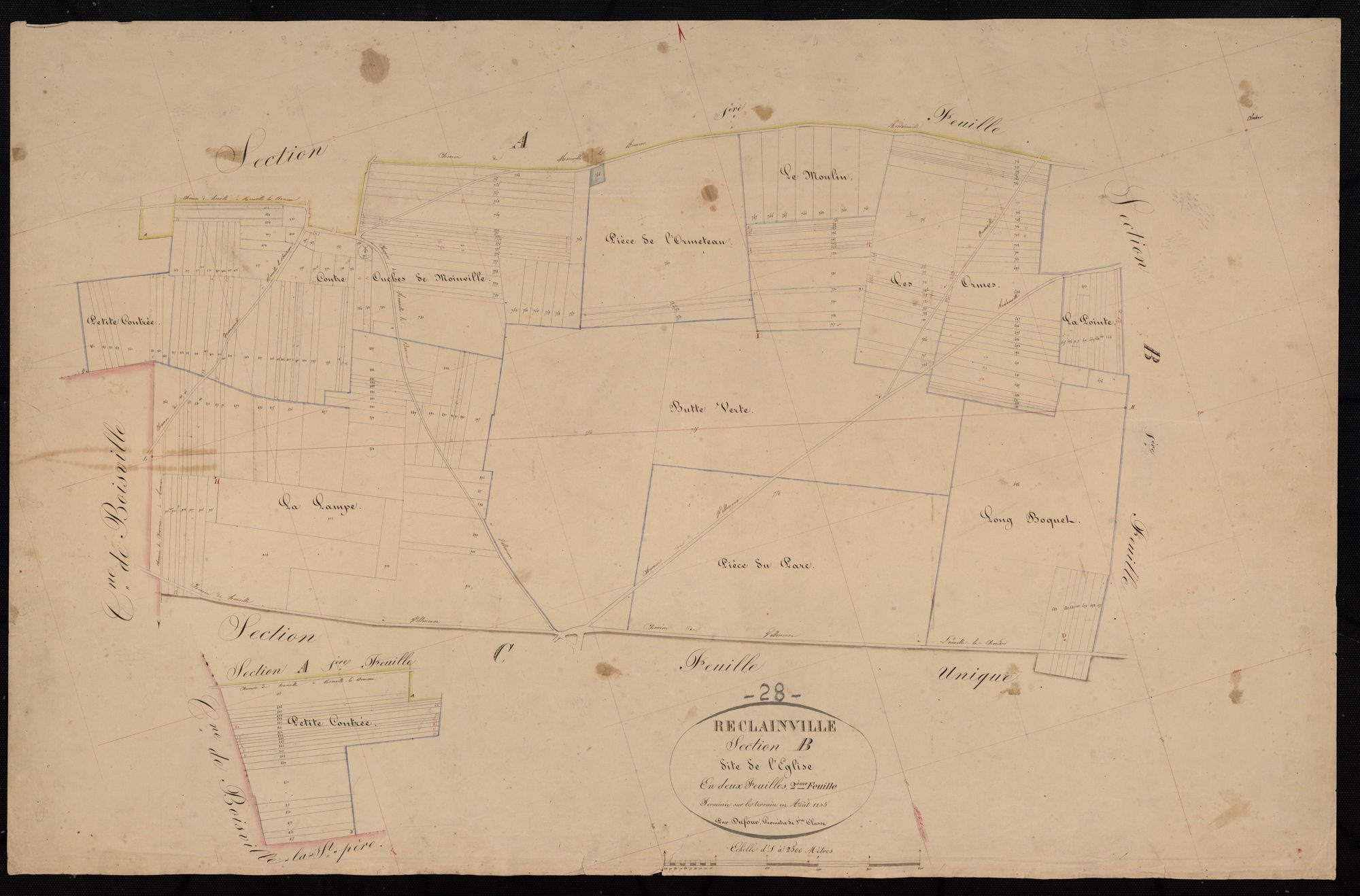 Section B, l'Eglise, feuille 2.
