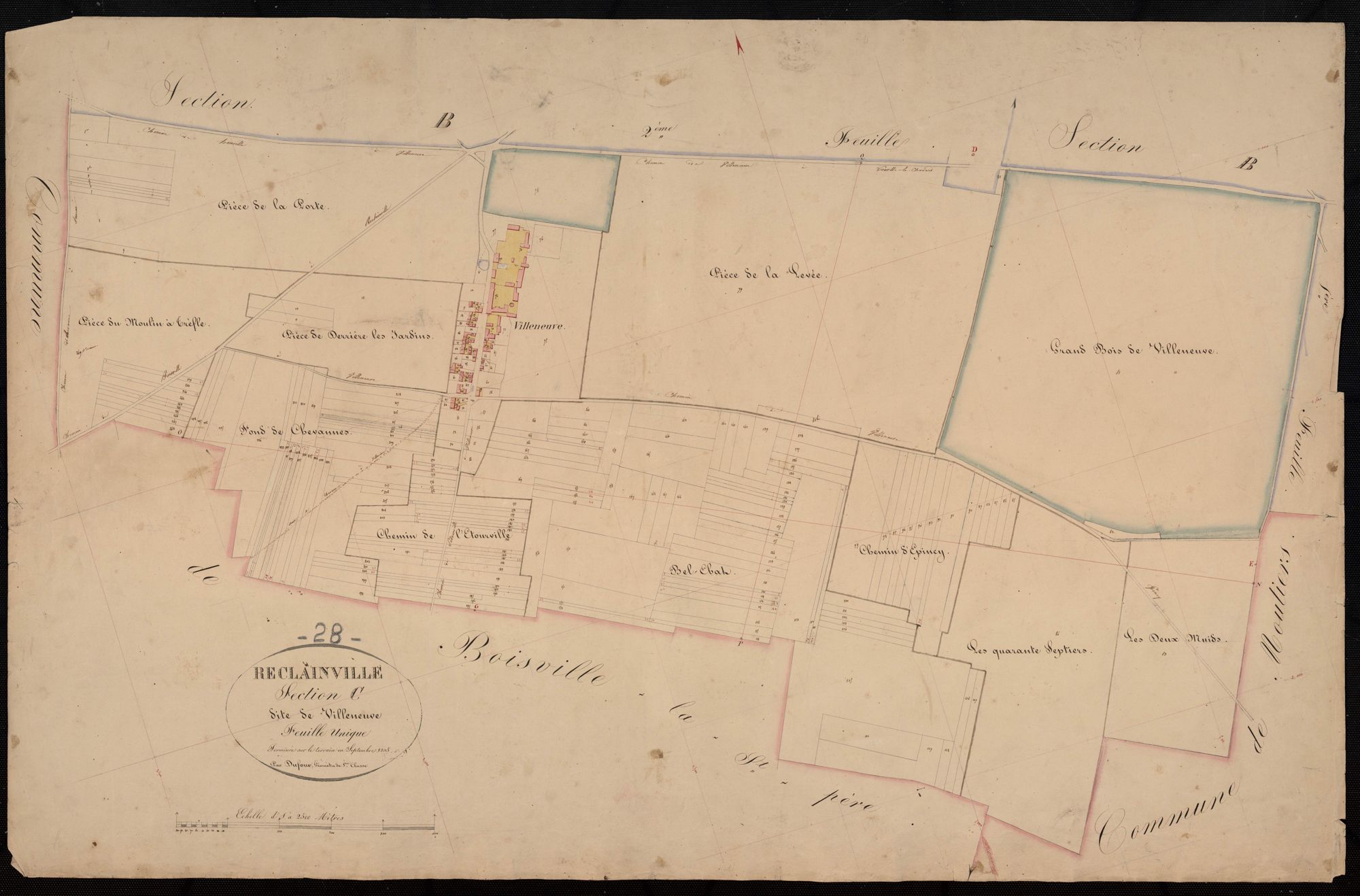 Section C, Villeneuve, en une feuille.