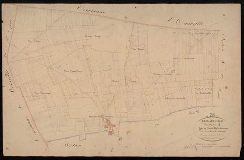 Section A, Moinville-la-Bourreau, feuille 1.
