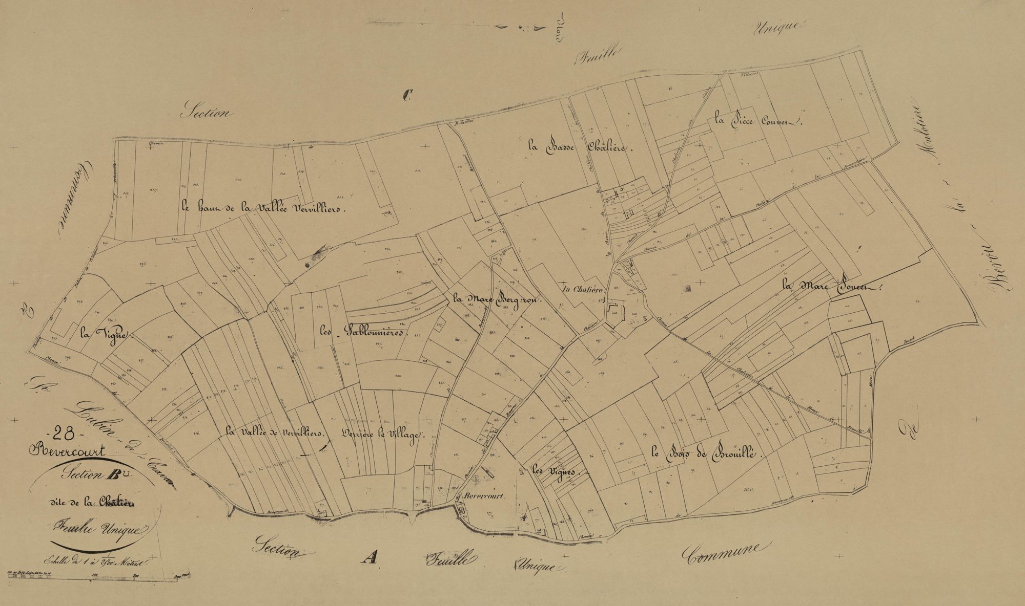 Section B, la Châlière, en une feuille.
