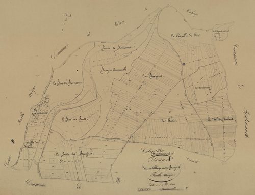 Section A, le Villages et les Bruyères, en une feuille.