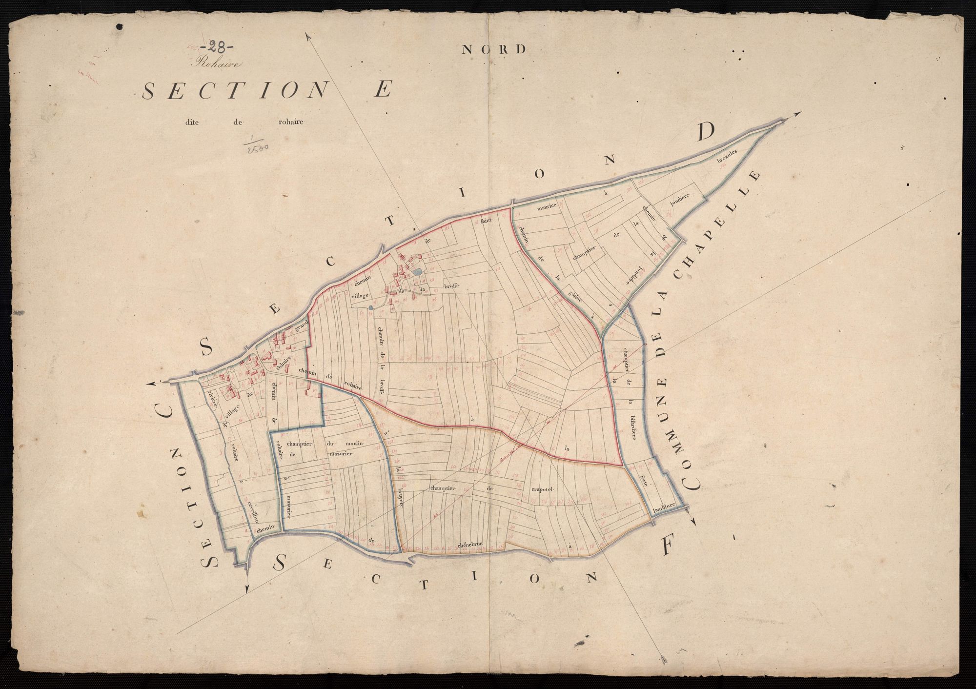 Section E, Rohaire, en une feuille.