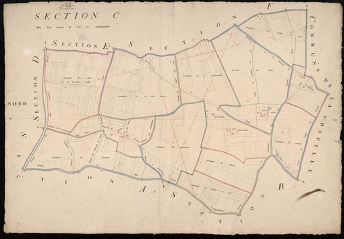 Section C, les Hayes de la Mordanderie, en une feuille.