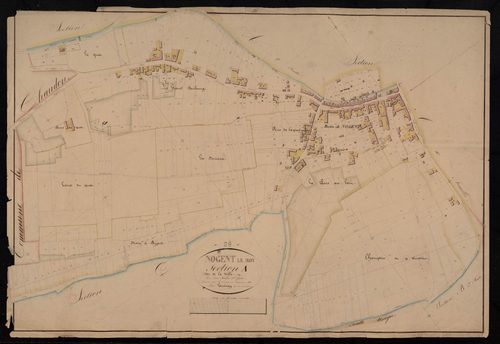 Section A, la Ville, feuille 1 / Terminée par Monsieur Lamiray, Géomètre secondaire.