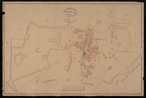 Section A, la Ville, feuille 3 / Terminée par Monsieur Lamiray, Géomètre secondaire.