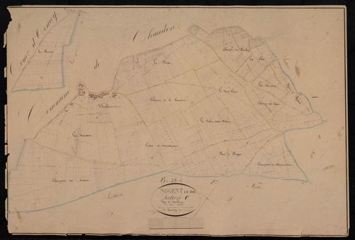 Section C, Vaubrun, en une feuille / Terminée par Monsieur Lamiray, Géomètre secondaire.