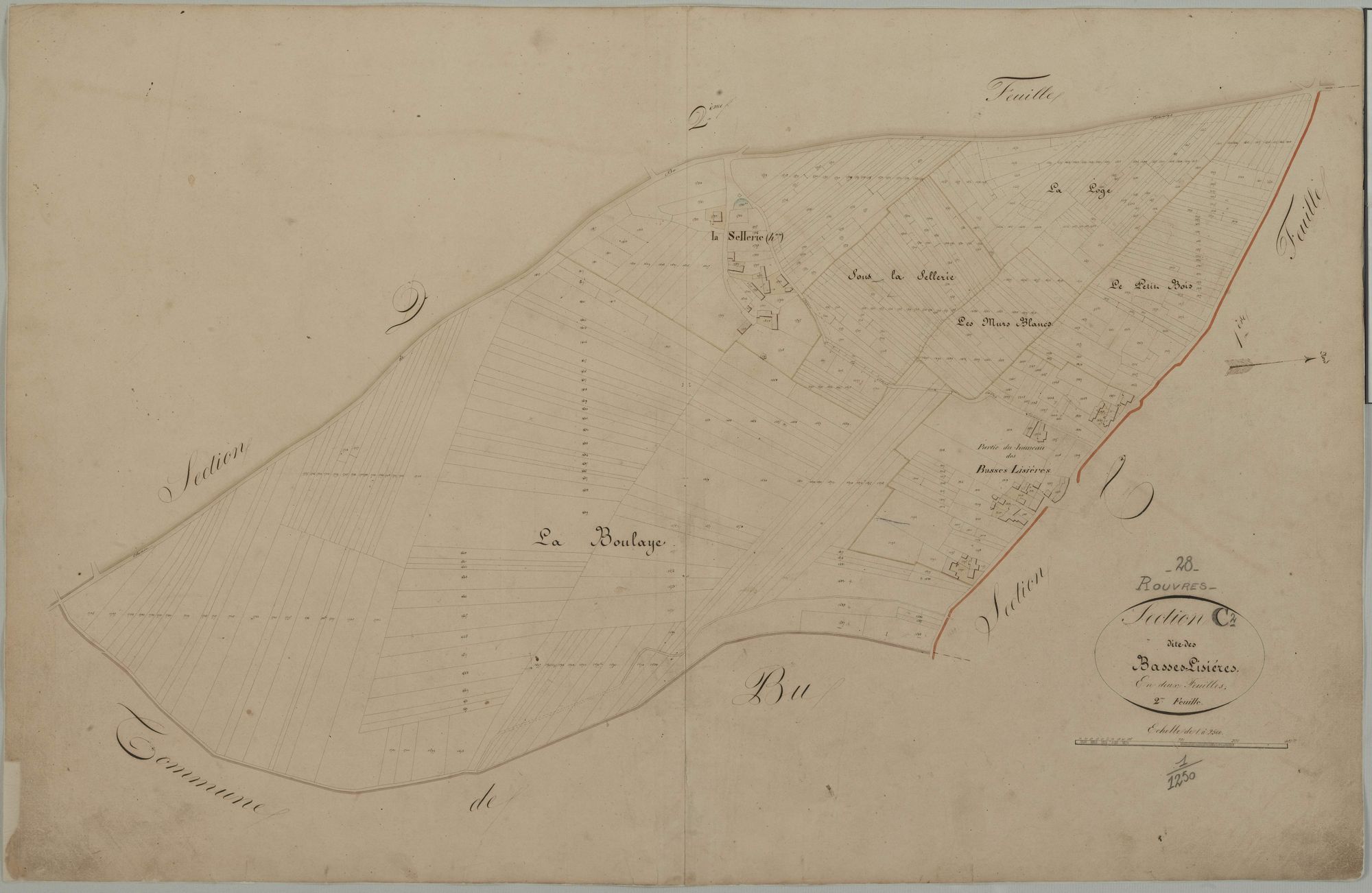 Section C, les Basses Lisières, feuille 2.