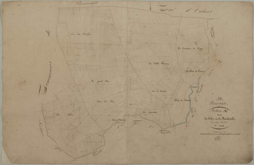 Section A, la Folie de Rondeville, feuille 1.