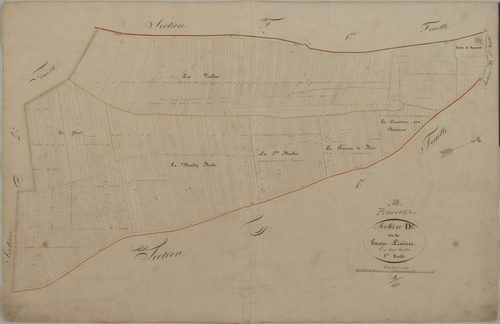 Section D, les Hautes Lisières, feuille 1.
