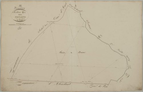 Section E, les Nonains, feuille 3.