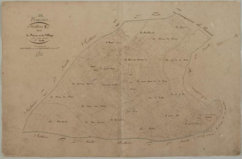 Section F, la Ronce et le Village, feuille 1.