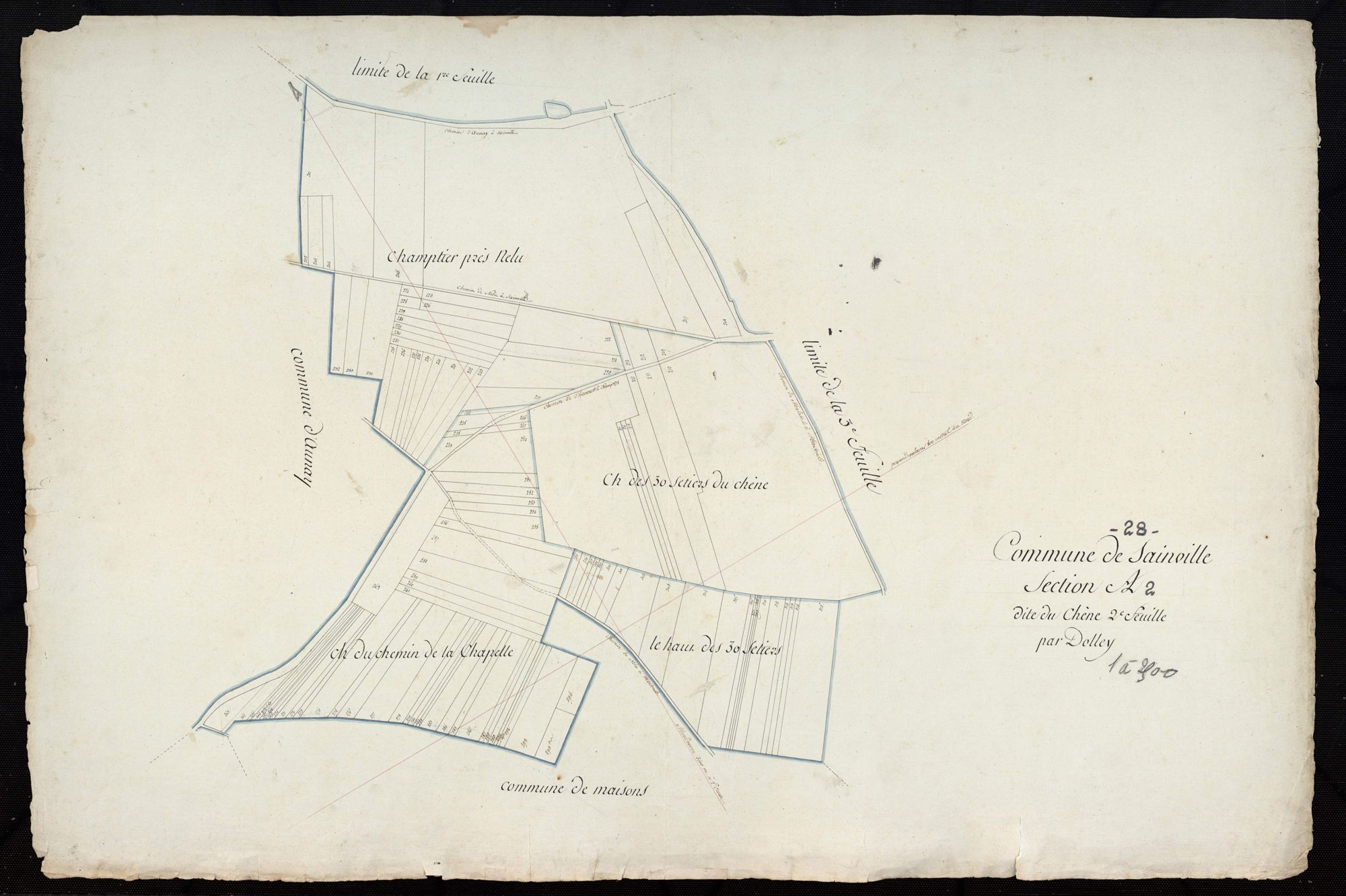 Section A, le Chêne, feuille 2.