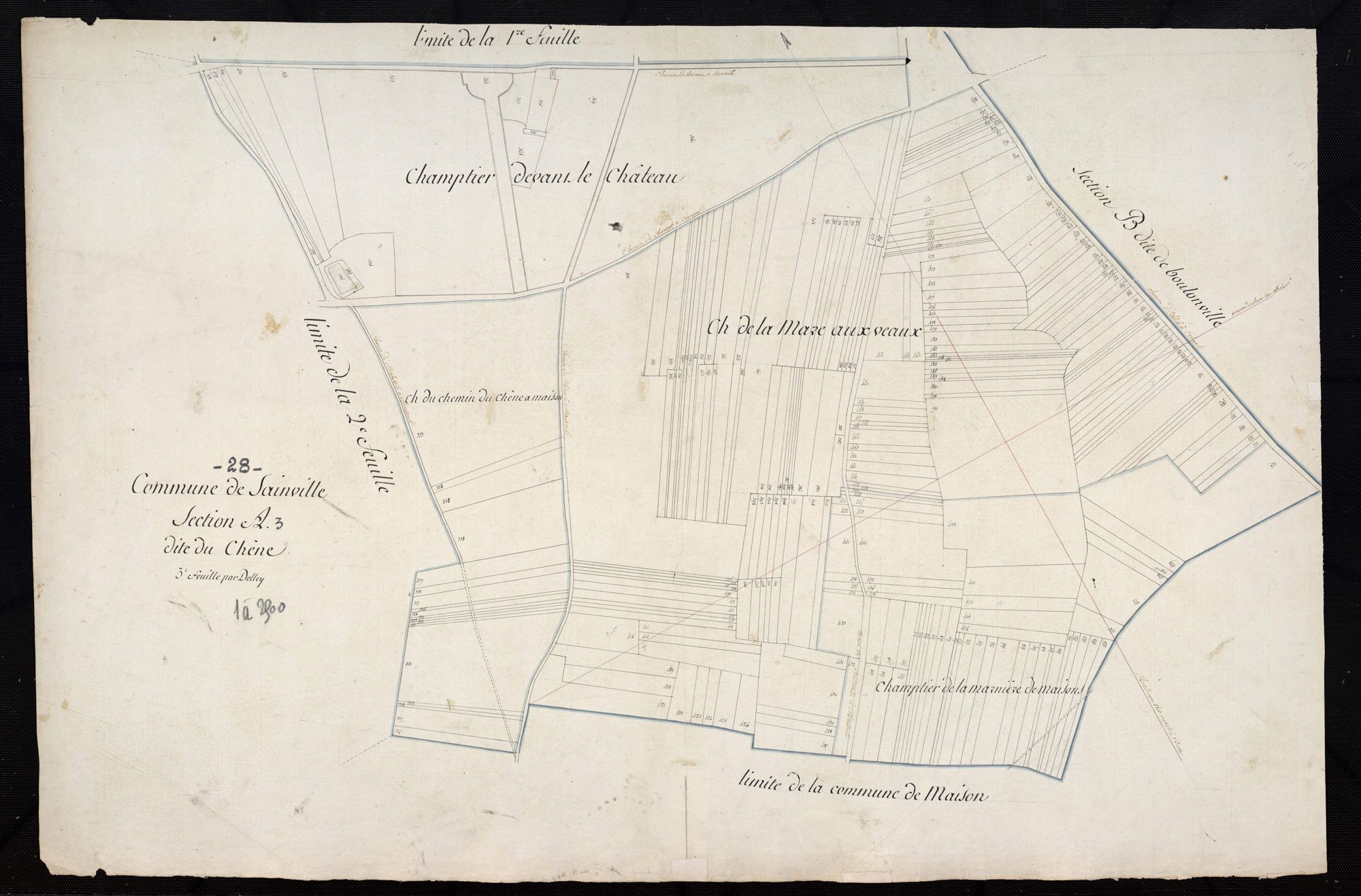 Section A, le Chêne, feuille 3.