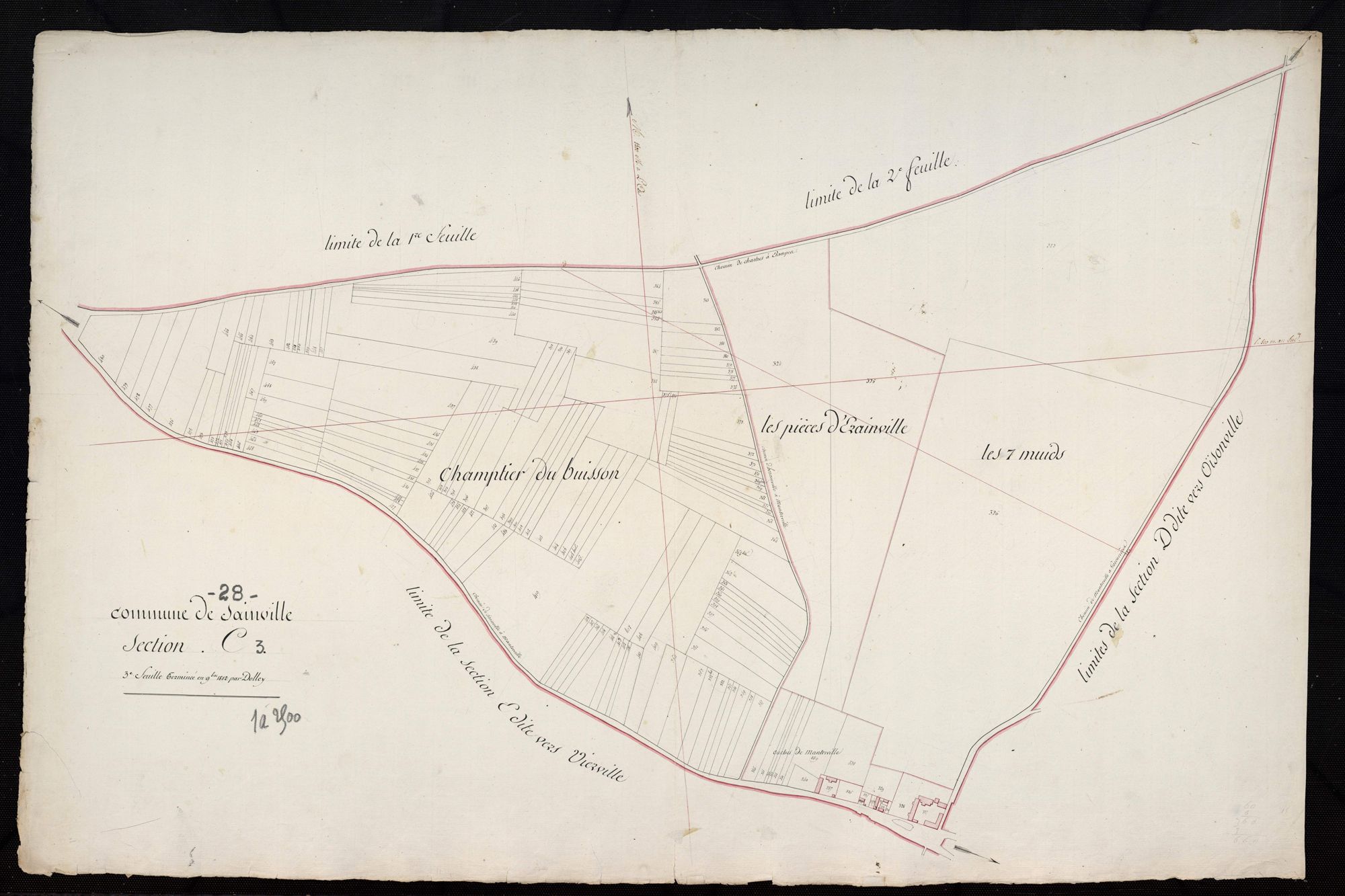Section C, le Village, feuille 3.