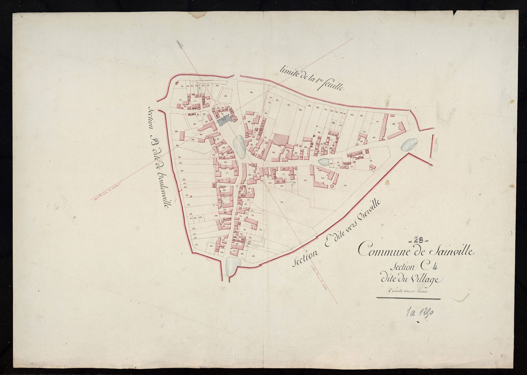 Section C, le Village, feuille 4.