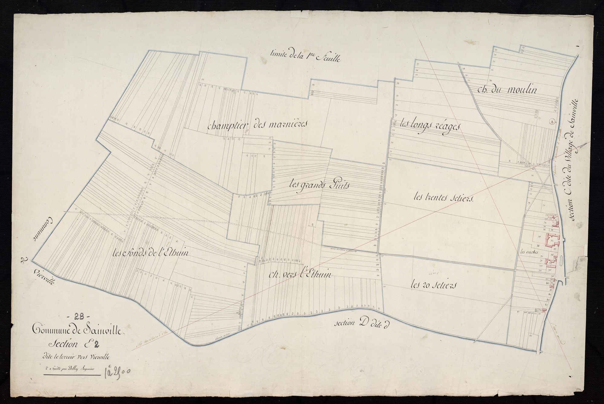 Section E, le Terroir vers Vierville, feuille 2.