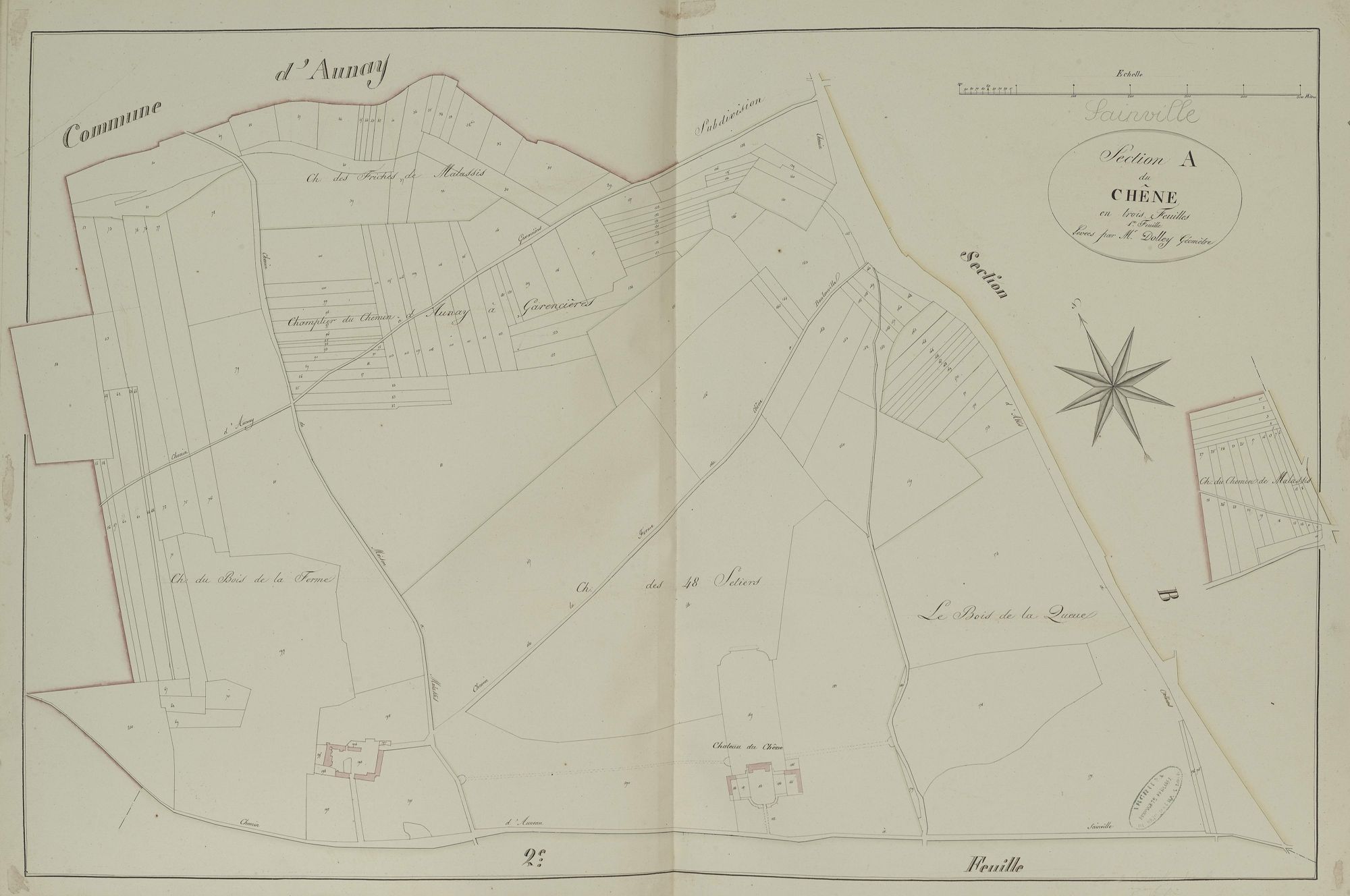 Section A, le Chêne, feuille 1.